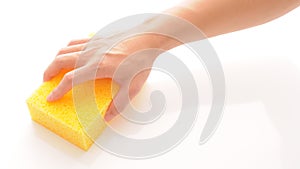 Hand and Sponge, banner