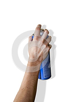 Hand Spraying with a can