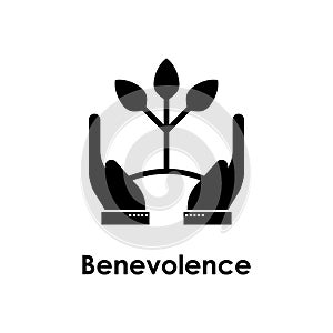 hand, sprout, benevolence icon. One of the business collection icons for websites, web design, mobile app