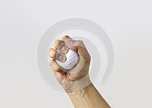 Hand squeezing stress ball