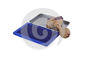 Hand stamper  isolated on white background