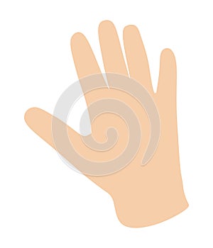 Hand symbol hello icon, hi photo