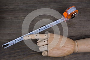 Hand and Tape measure, construction estimating tools