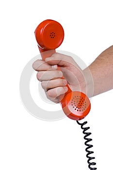 Hand and telephone receiver