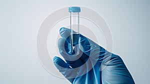 The hand with test tube.AI generated image