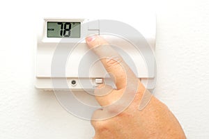 Hand and thermostat