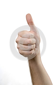 Hand with thumb up