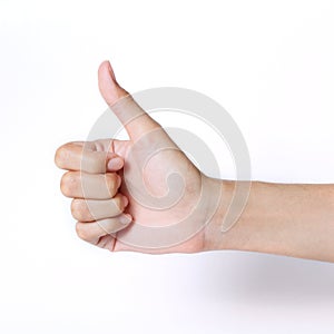 Hand thumb up