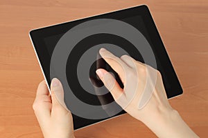 Hand toching tablet PC