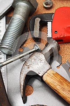 Hand tools close up