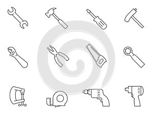 Outline Icons - Hand Tools