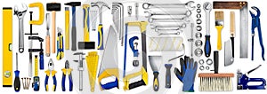 Hand tools set collection