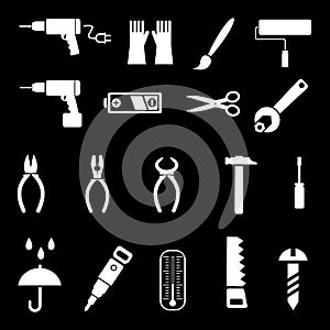 Hand tools - vector icons