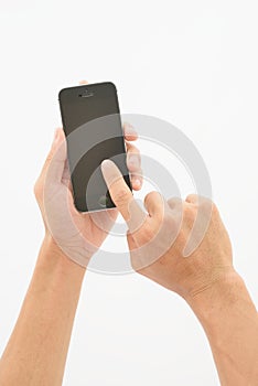 Hand touch smart phone