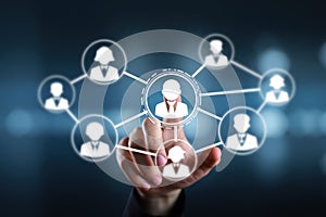 Connecting people through a digital network for global communication