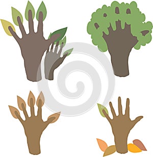 Hand tree