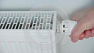 Hand turn heat radiator knob thermostat