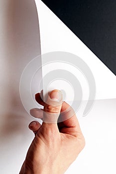 Hand turning paper