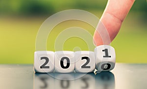 Mano ettaro mostrato cubi un i cambiamenti 2020 sul 2021 