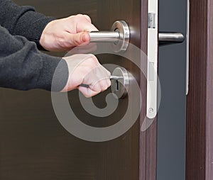 Hand unlock house door
