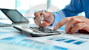 The financial analysis process.AI generated image