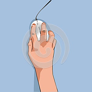 Hand using Computer Mouse version 2.