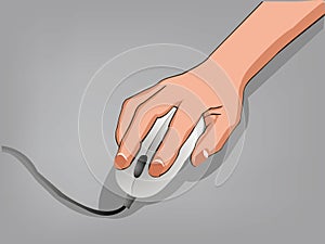 Hand using Computer Mouse version 1.