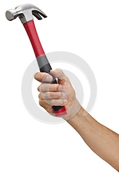 Hand Using Hammer Tool