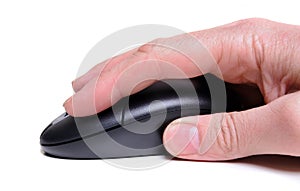 Hand using mouse