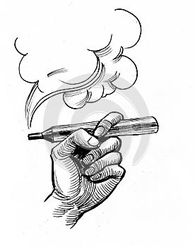 Hand with a vaporizer