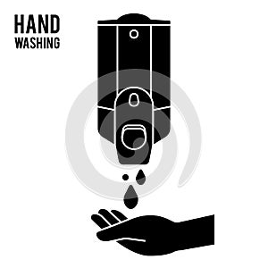 Hand wash. Hand sanitizer. Alcohol-based hand rub. Rubbing alcohol. Wall mounted soap dispenser. Wall hanging hand wash container.