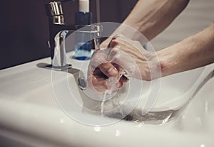 Hand wash with soap
