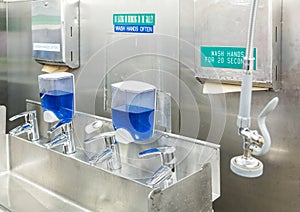 Hand Washing Area of Commercial Kitchen