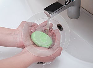 Hand washing as disease prevention, cleanliness and hygiene