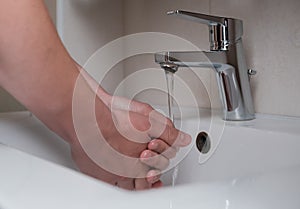 Hand washing as disease prevention, cleanliness and hygiene