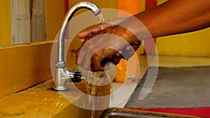 hand washing process