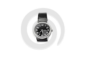 Hand watch with a black strap