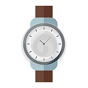 Hand watch flat clipart vector illustration