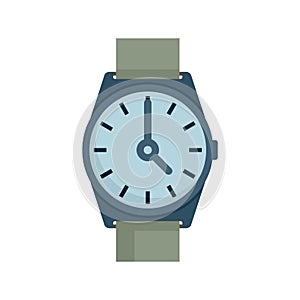 Hand watch repair icon flat isolated vector