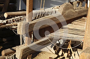 Hand Weaving loom detail