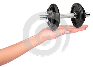 Hand with weights