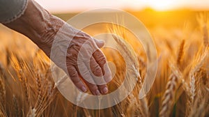 Hand in Wheat Field, Natures Embodiment of Connection and Tranquility