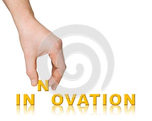 Hand and word Innovation