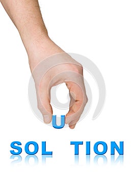 Hand and word Solution