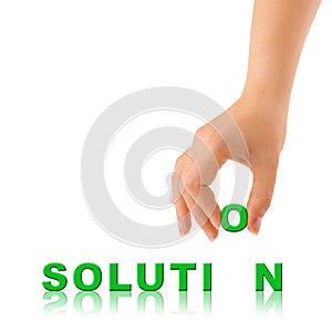 Hand and word Solution