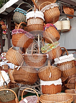 Hand-woven baskets