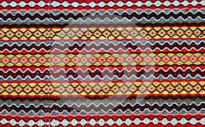 Hand woven kilim pattern photo