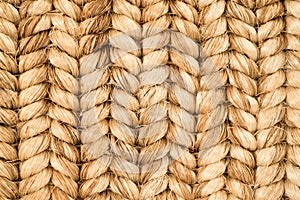 Hand Woven Sisal Rug Detail.