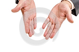 Hand, wrist, fingers, thumb, phalange, isolated, background, nail, emotions