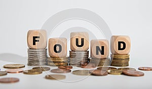 hand writes chalk text on blackboard - FOUND